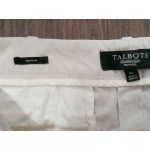 Talbots Signature Pants Womens Size 6 Petite Straight Tan Beige Chinos Trousers - Picture 7 of 14